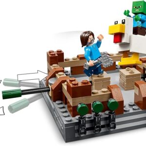 : LEGO Minecraft El Ring de Combate de la Mansión del Bosque, Juguete Interactivo Basado en la Película para Niños y Gamers de 10+ Años, Minifiguras de Bebé Zombi, Steve, Garret y Henry 21272